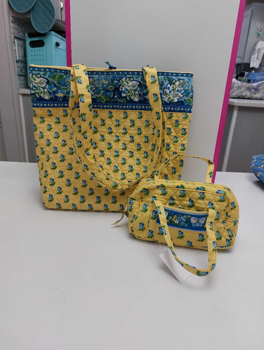 Vera Bradley Vintage Katherine Button Tote & Mini Katherine NWT